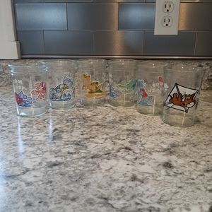 Welch's Jelly Jar Cups Tomand Jerry Sports Themed Set of 6